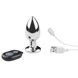 FUKR Plug vibrant en métal MASSTEEL M 8.8 x 3.5cm